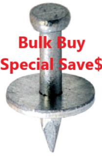 Mickey Pins - CONCRETE NAILS with washer 15mm - 5000pcs Bulk Buy & Save$$
