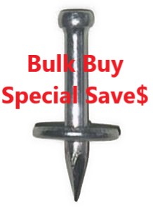 Mickey Pins -  CONCRETE NAILS with washer 20mm - 5000pcs Bulk Buy & Save$$