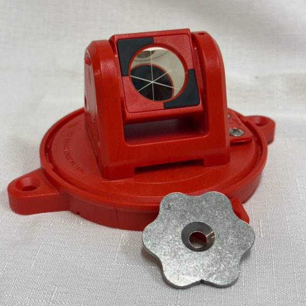 Rothbucher RSMP390-S Circular Rotating Mini Prism 25.4mm-Silver Coating Magnetic